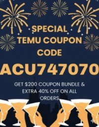 ⫅NEW⫆ Temu Coupon Code {"$100 Off"} ≋ |"ACU747070"| For New And Existing Users